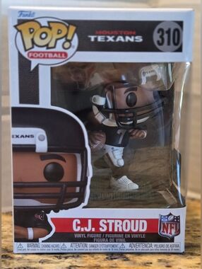 Funko Pop! C.J. Stroud - Black, White, Red Texans Uniform